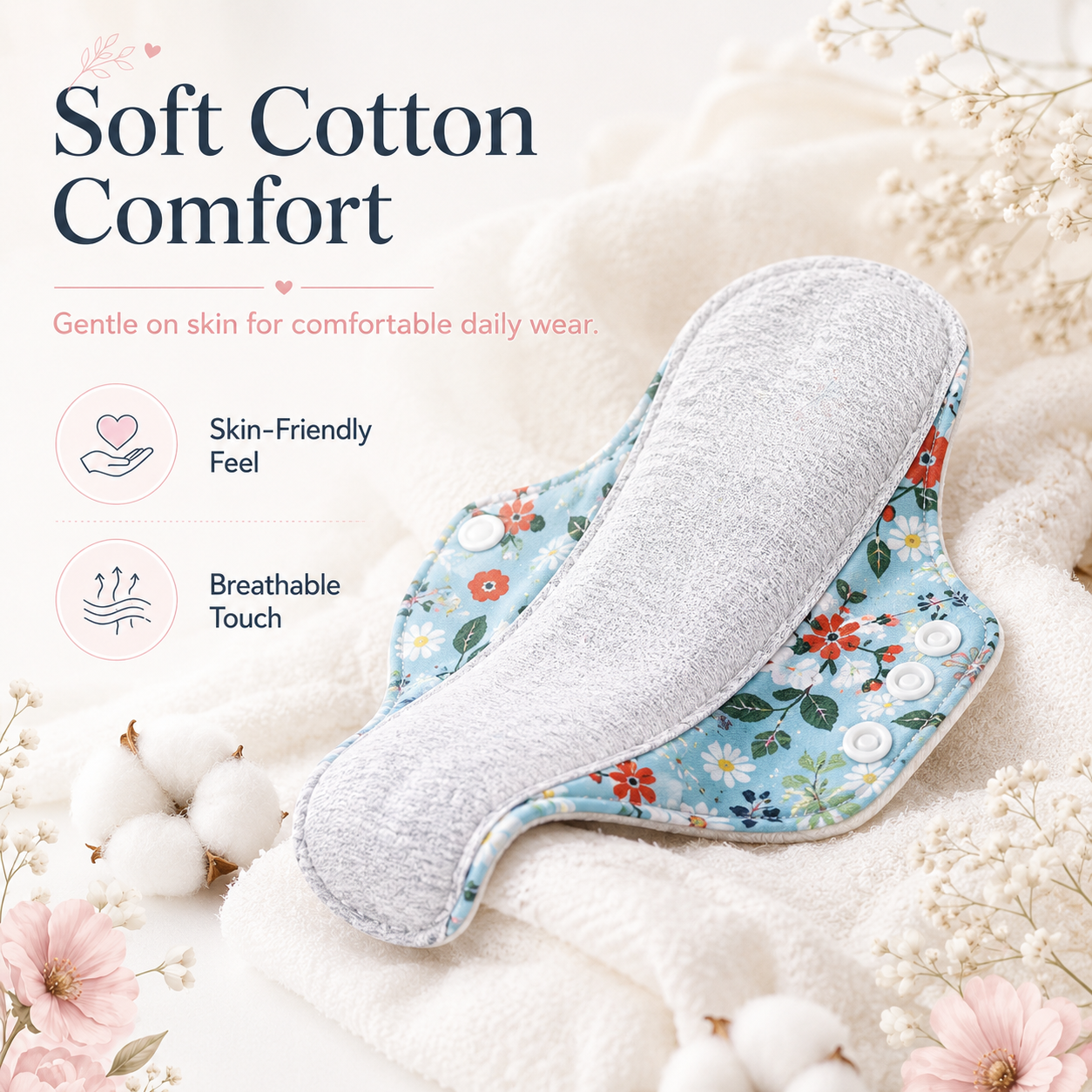 ✨5/10PCS Reusable Leak Protection Pads for Women – Soft, Washable & Breathable Daily Care