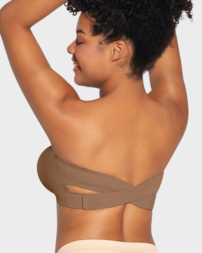 ⏰Buy 1 Get 1 Free💕Non-Slip Crossover Side Hook Bandeau Bra