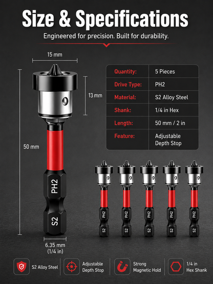 🛠️Hot-selling tool | Over 1,000 units sold daily | Drywall screwdriver bit