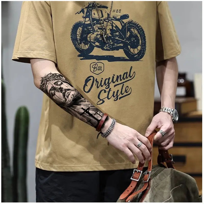 Large Black Temporary Tattoo Stickers