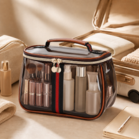 Transparent apple-shaped bag in brown