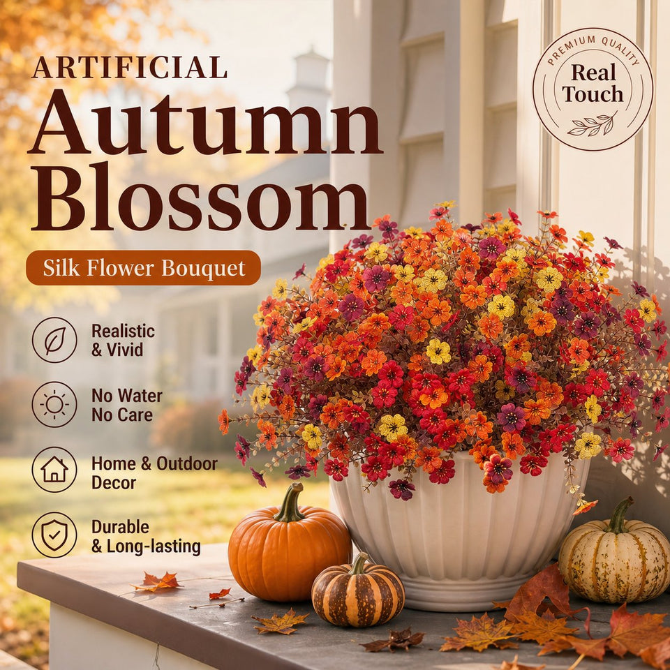 🔥Bestseller🍂Fall & Halloween Fake Flower Bouquet🧡