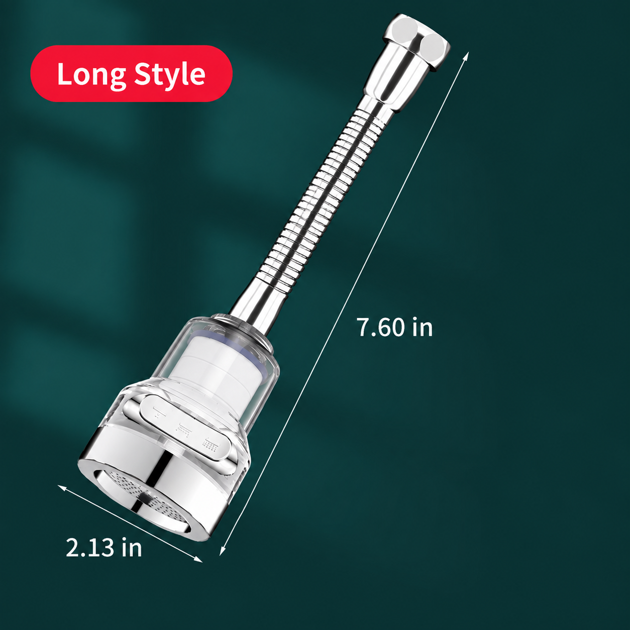🚰360° Rotating Faucet Filter Attachment — 6-Layer Purification & 3 Water Flow Modes