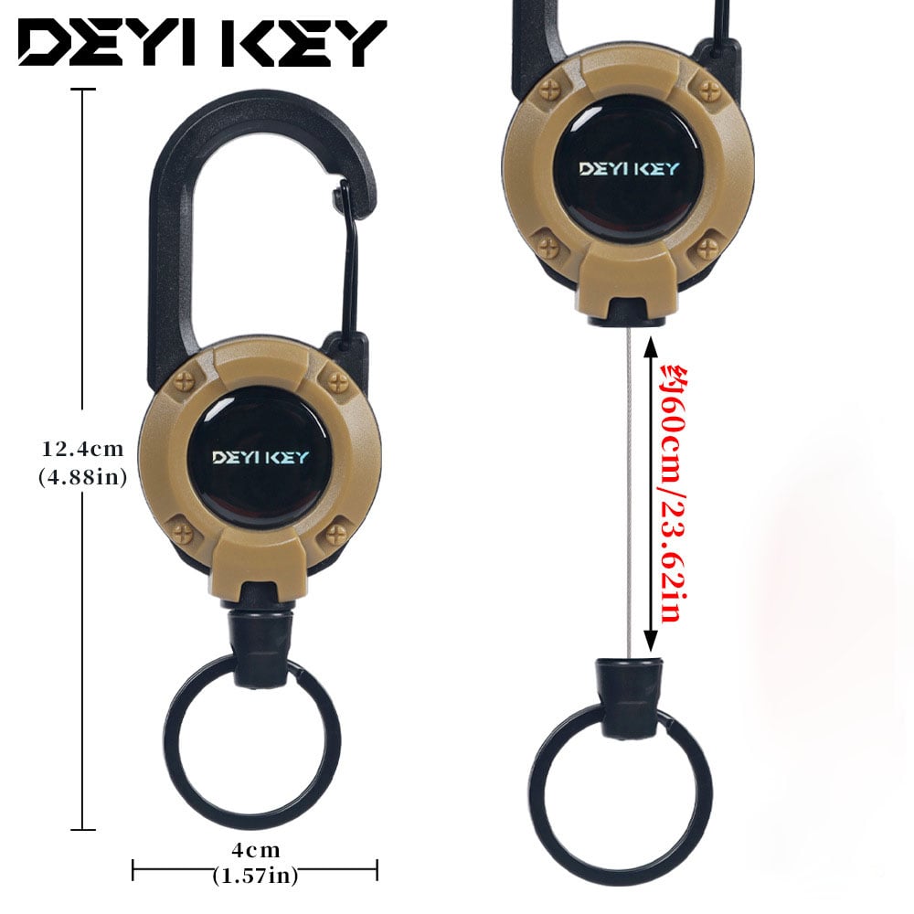 🔥[Buy 1 Get 1 Free]3 In 1 new multifunctional Retractable Pull Reel Carabiner Keychain