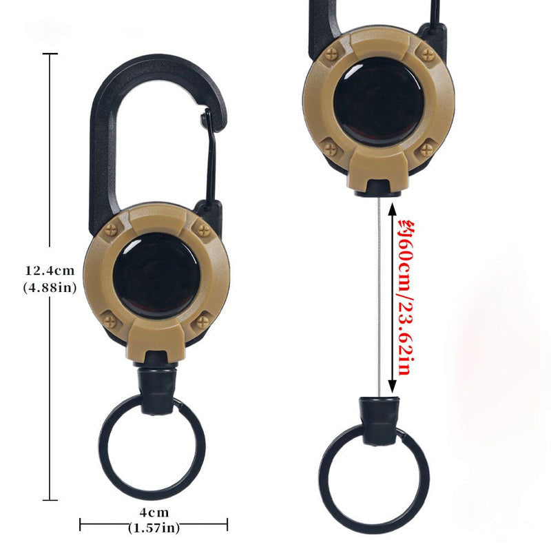 🔥[Buy 1 Get 1 Free]3 In 1 new multifunctional Retractable Pull Reel Carabiner Keychain