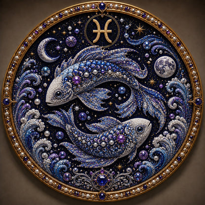 🔥 Only a few sets left!💎 12 Zodiac Signs Pearl Art Kit