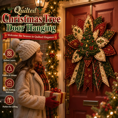 🎄Jumbo Christmas Character Quilted Door Hanger Sewing Kit