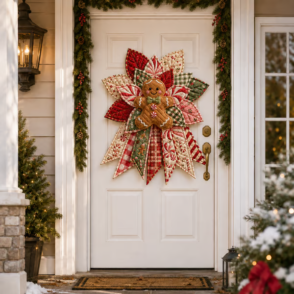 🎄Jumbo Christmas Character Quilted Door Hanger Sewing Kit