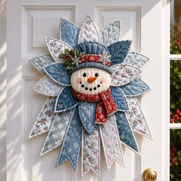 🎄Jumbo Christmas Character Quilted Door Hanger Sewing Kit