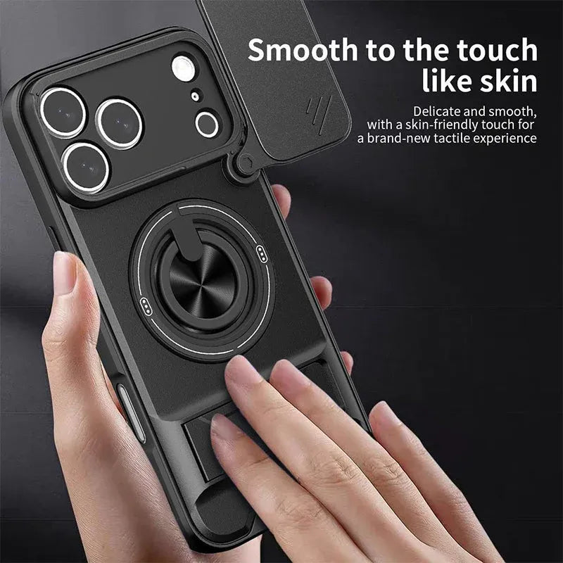 📱🛡️Mecha Push Window Magnetic Case for iPhone – Military Grade Shockproof Cover