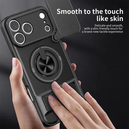 📱🛡️Mecha Push Window Magnetic Case for iPhone – Military Grade Shockproof Cover