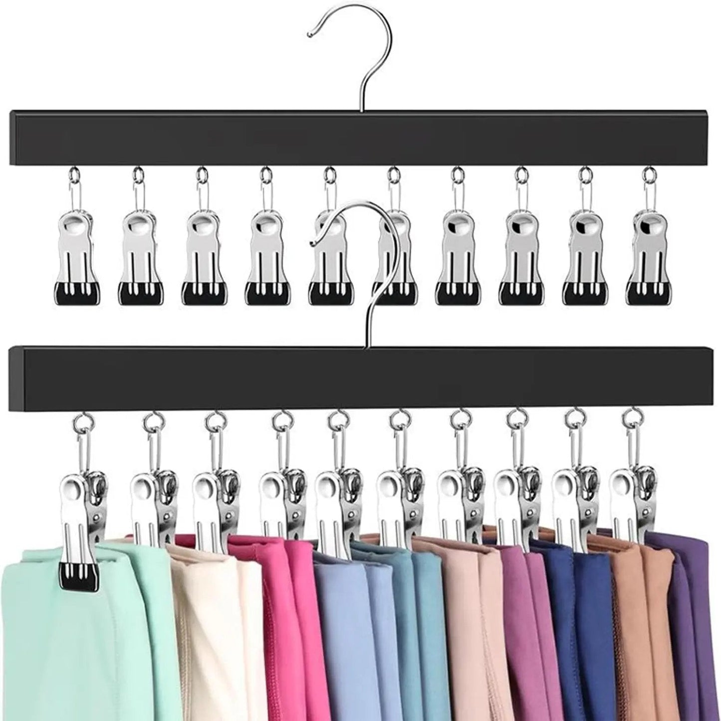 🔥 Must-Have Home Organizer | Wooden Hanging Clip Organizer