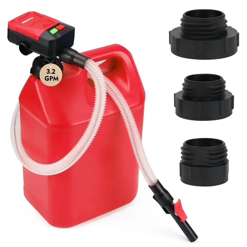 ⛽Automatic Transfer Pump Powered - Auto-Stop Sensor, 3.2 GPM Efficient Transmission
