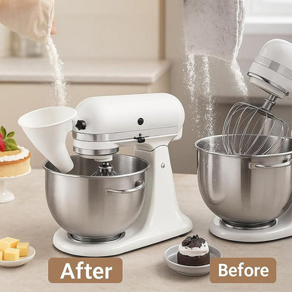 Flour Funnel for KitchenAid Mixer: No More Messy Spills! 🧁✨