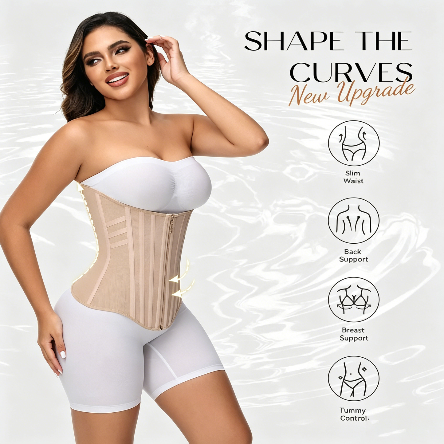 🔥✨ Snatch Your Waist Instantly — Waist Trainer Corset Shapewear 💃