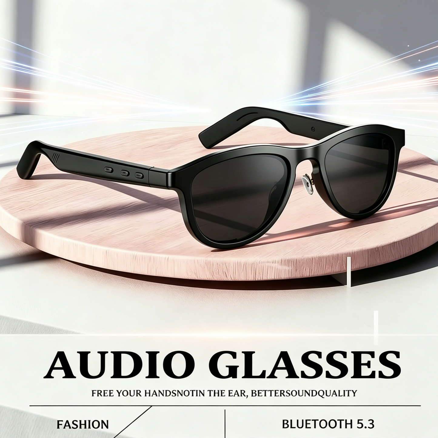 🕶️ Smart Bluetooth Sunglasses – Music & Style 🎵