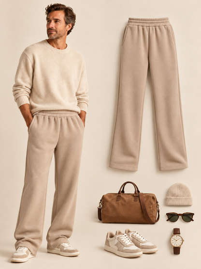 👖 Men's Wide-Leg Lounge Pants | Elastic Waist & Trendy Prints ✨