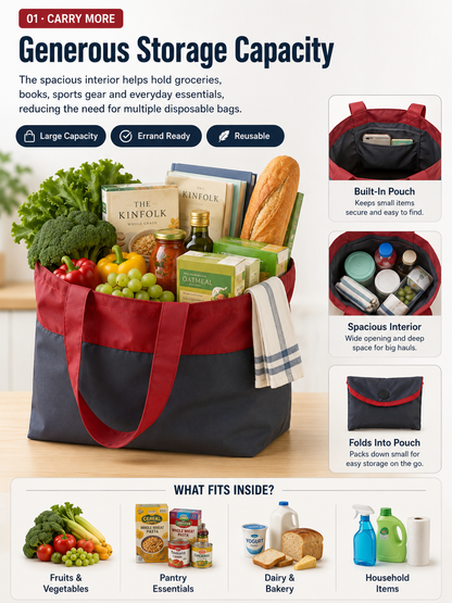 Eco-Friendly Foldable Large Capacity Shopping Bag