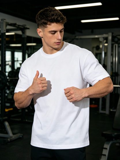 Men's Micro French Terry Oversized T-Shirt Fabric Top