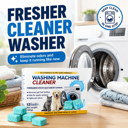 12-Pack Eco-Friendly Washing Machine Cleaner Tablets