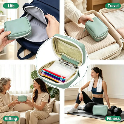 💊 Waterproof Pill Pouch Set – 14pcs A8 Bags, 7–14 Day Med Organizer with Color Labels