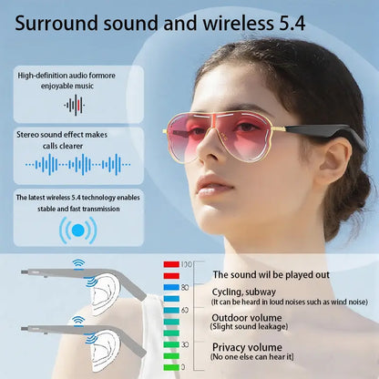 🕶️ Smart Bluetooth Sunglasses – Music & Style 🎵