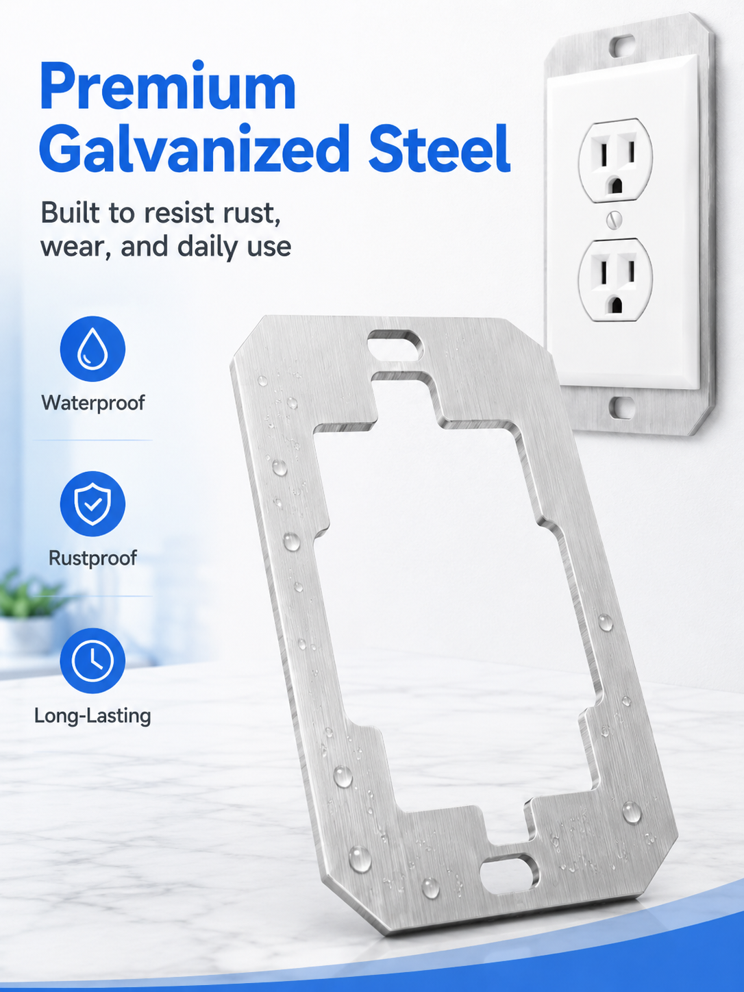 🛠 Outlet Repair Spacers – Easy Fix for Loose, Crooked & Recessed Outlets