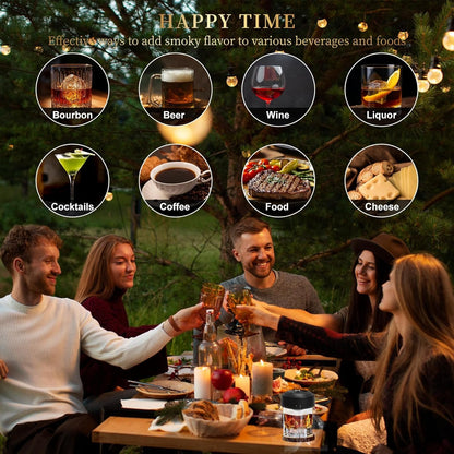 🔥Hot Sale 49% off🌟2026 New Electric Whiskey Smoker Kit with 6 Wood Chips