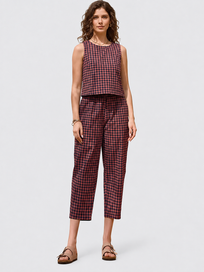 One Set. Five Fresh Gingham Shades.