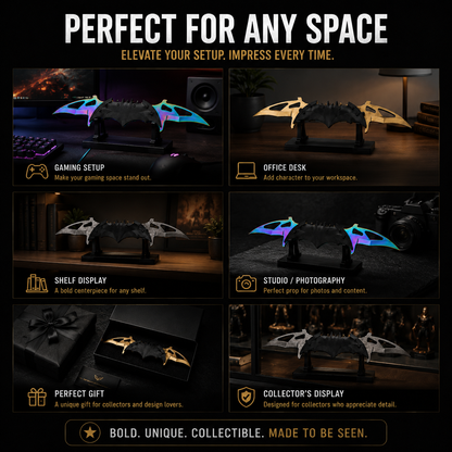 Nocturnal Wing Collectible Set – Premium Metal Display Art Piece (3 Finishes)
