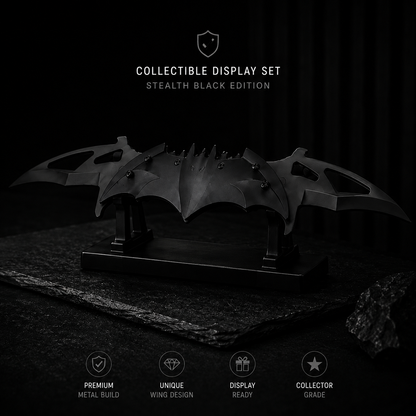 Nocturnal Wing Collectible Set – Premium Metal Display Art Piece (3 Finishes)