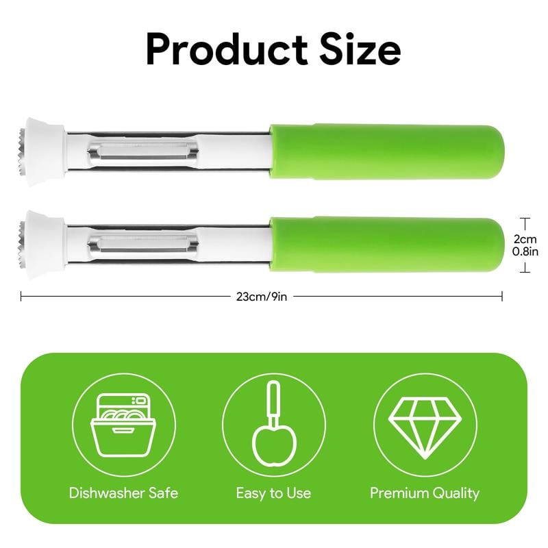2-in-1 Apple Corer & Peeler 🍎🔪 , Stainless Steel Fruit Tool , Must-Have Kitchen Gadget ✨