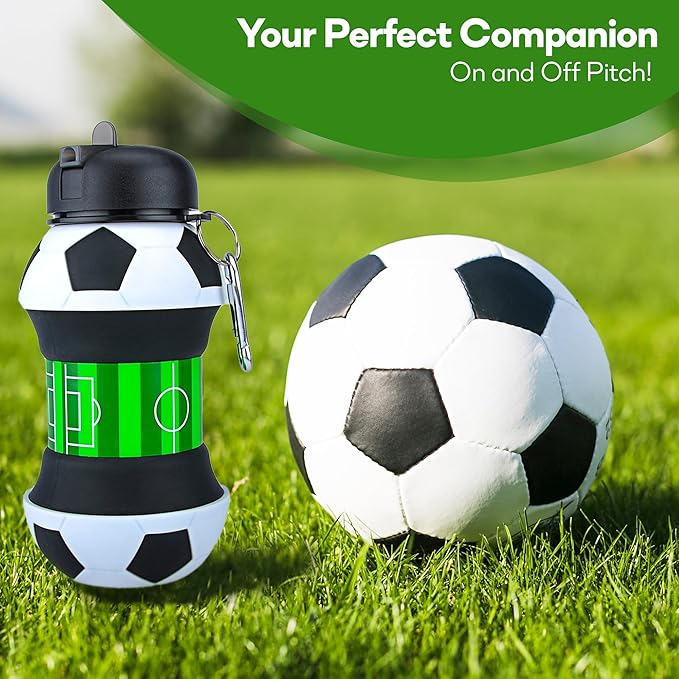 ⚽ Collapsible Soccer Sports Water Bottle