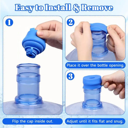 Leak-Proof Water Jug Caps (4 Pack) – Fits 3 & 5 Gallon Bottles