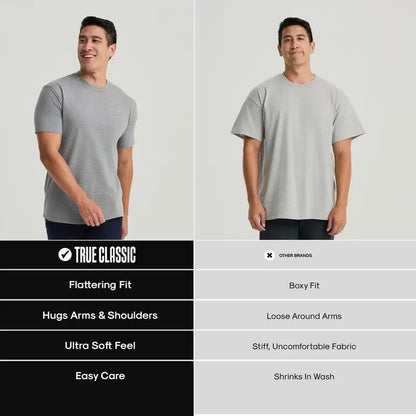 👕 Men’s Premium Crew Neck T-Shirt 4-Pack
