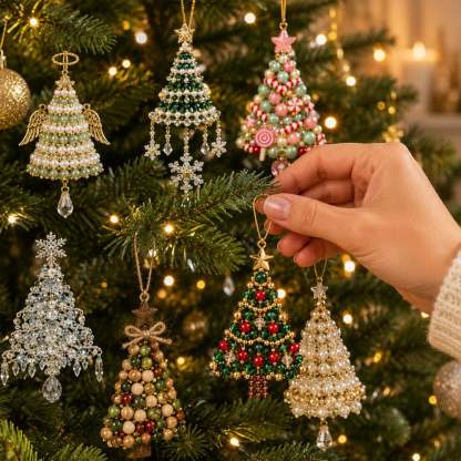 DIY Christmas Tree Beaded Ornament Kit