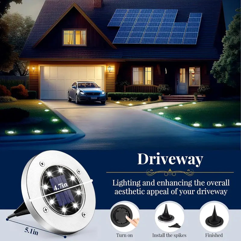 ☀️Solar Garden Lights – Waterproof Outdoor Landscape Lighting for Pathway, Patio & Yard