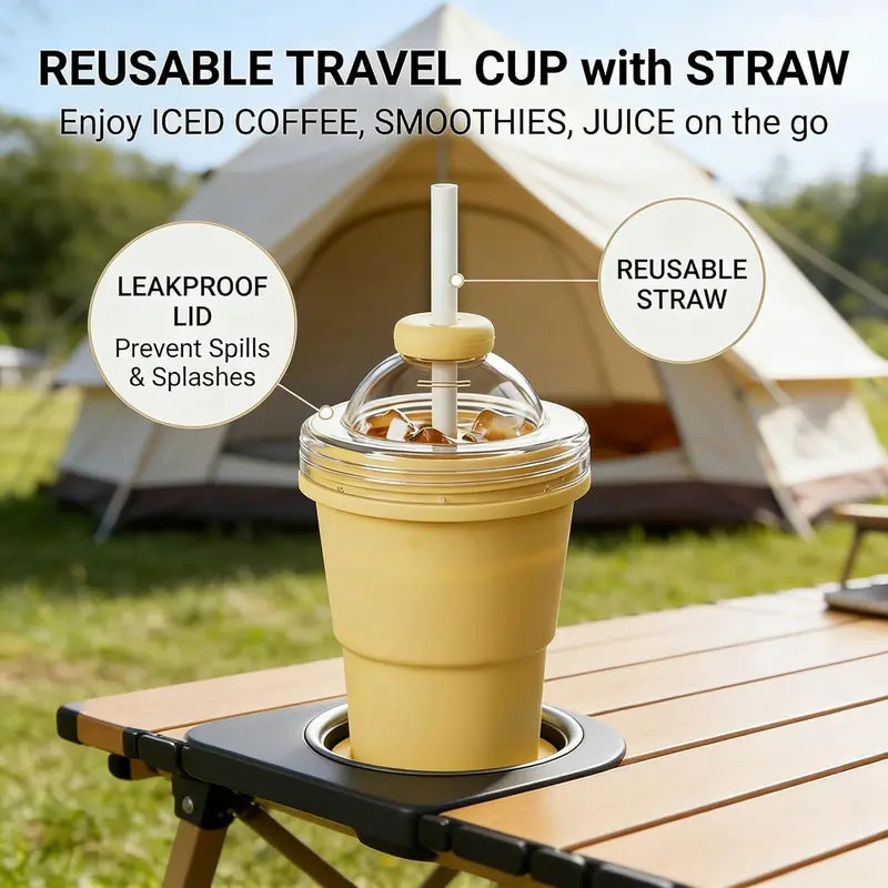 🧊 3-in-1 Foldable Ice Ball Maker & Travel Cup