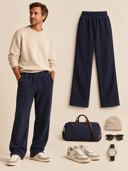 👖 Men's Wide-Leg Lounge Pants | Elastic Waist & Trendy Prints ✨
