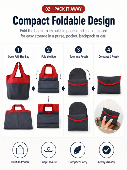 Eco-Friendly Foldable Large Capacity Shopping Bag