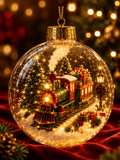 ✨ Magical Illuminated 3D Christmas Baubles – Bring Your Tree to Life!