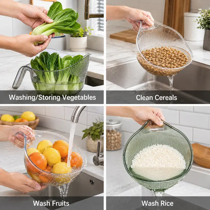 🔥Hot Sale｜1K+ Sold Today｜Multipurpose Strainer Bowl