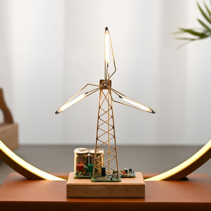 🏆Hot Sale 💡DIY Industrial Retro Windmill Lamp | Hand-Craft Your Own Warm Ambience