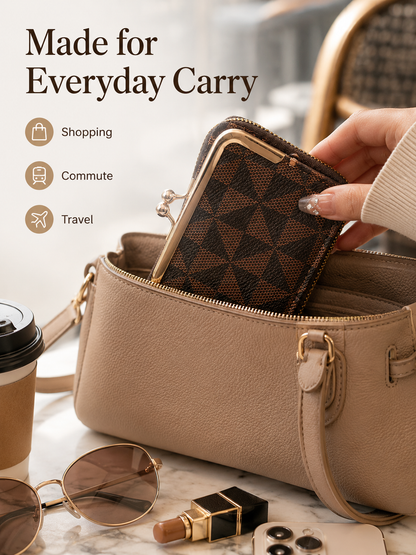 🌸Chic Trend ✨ Compact Travel Leather Wallet