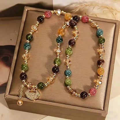 🏆Top Rated 4.9★｜5,000+ Happy Wearers｜Double-Strand Stacked Crystal Bracelet