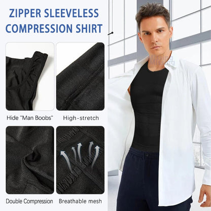 ⭐⭐Fashion Hit Men Round Neck Compression Tank Top