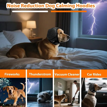 Dog Calming Ear Wrap — Stop Anxiety from Fireworks, Thunder & Baths