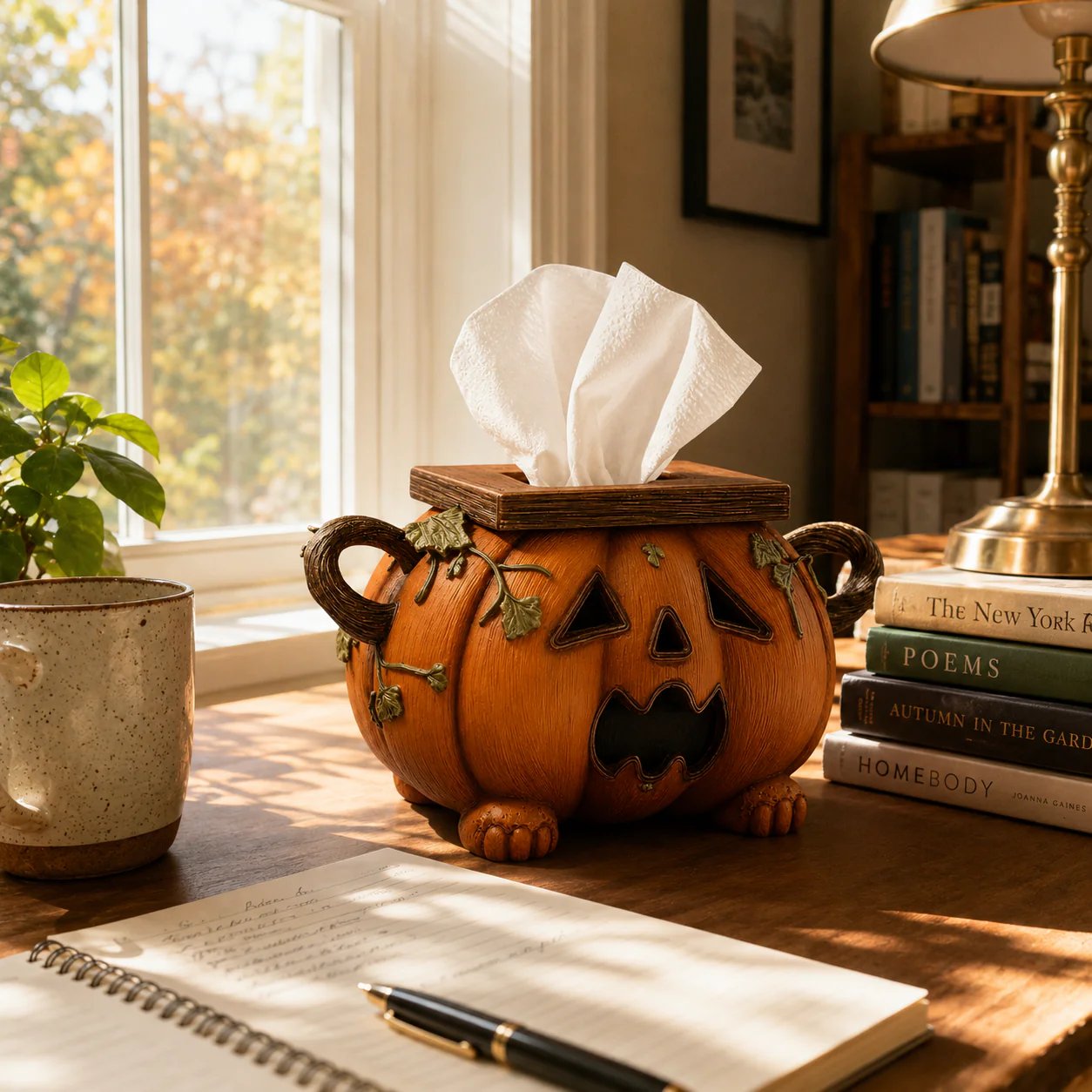 🎃 Pumpkin Halloween Tissue Box Cover-Turn Your Everyday Tissue Box Into A Spooky Fall Decoration
