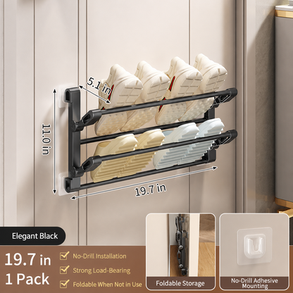⚡️Hot Sale｜1K+ Sold Today｜Foldable Drill-Free Shoe Rack