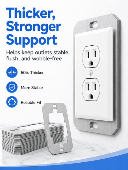 🛠 Outlet Repair Spacers – Easy Fix for Loose, Crooked & Recessed Outlets